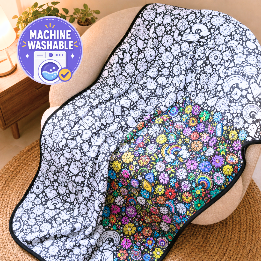 quavely - calming coloring blanket