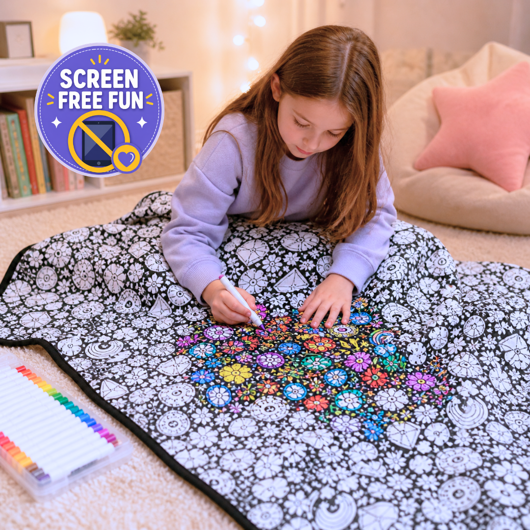 quavely - calming coloring blanket