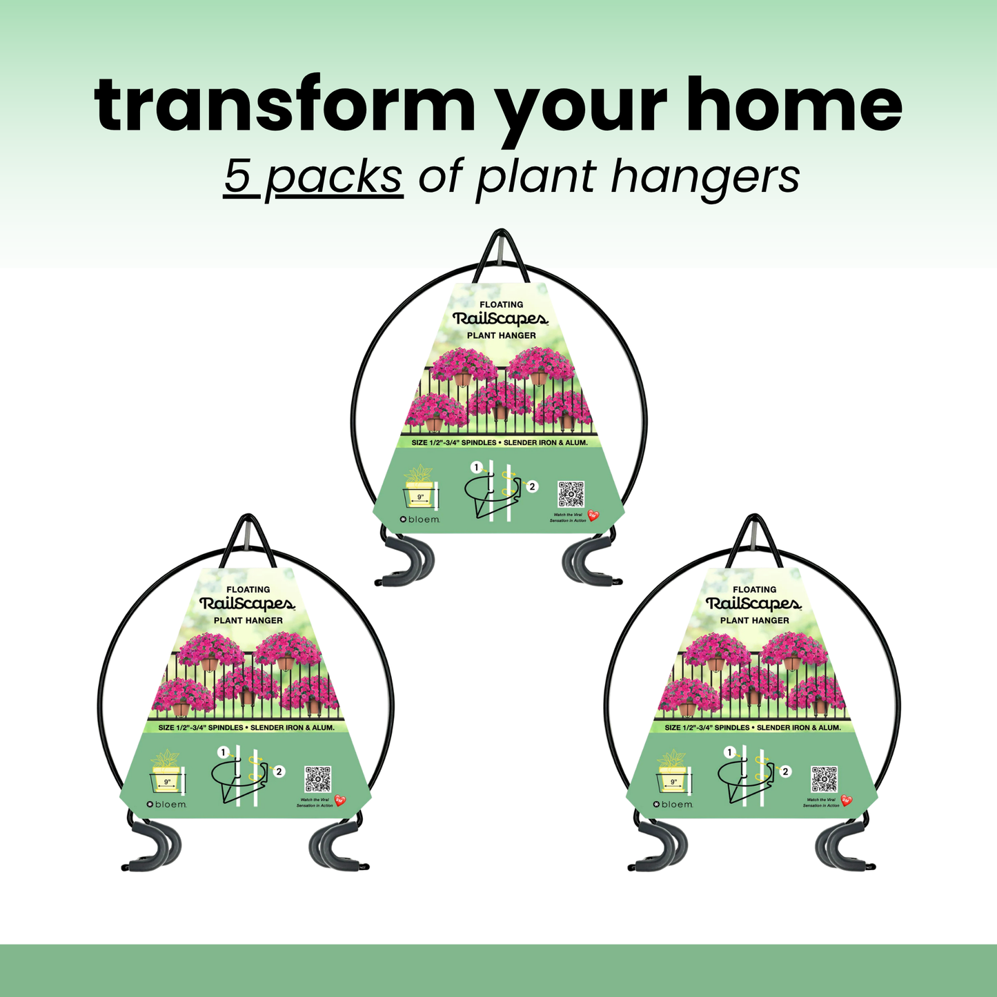 quavely™ - floating plant hangers (3 packs)